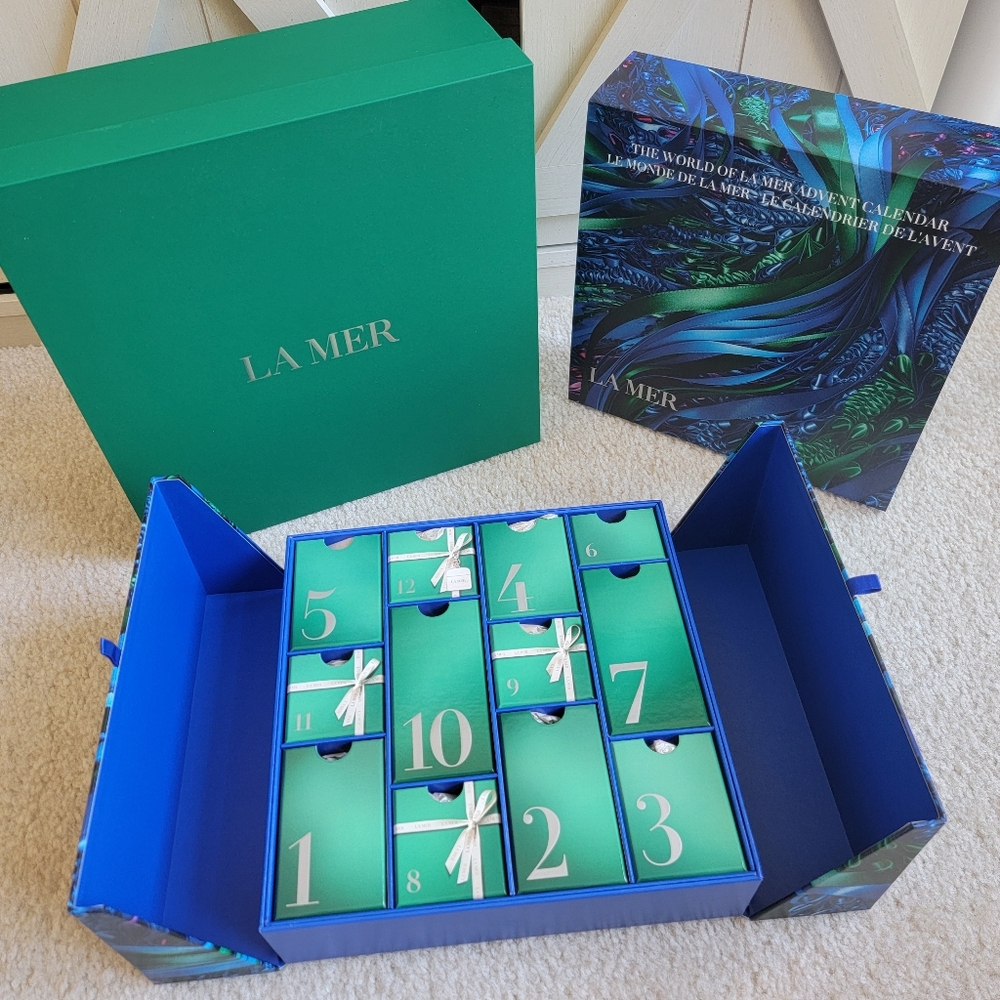 *EMPTY* World of La Mer Advent Calendar | Green Gift Box
